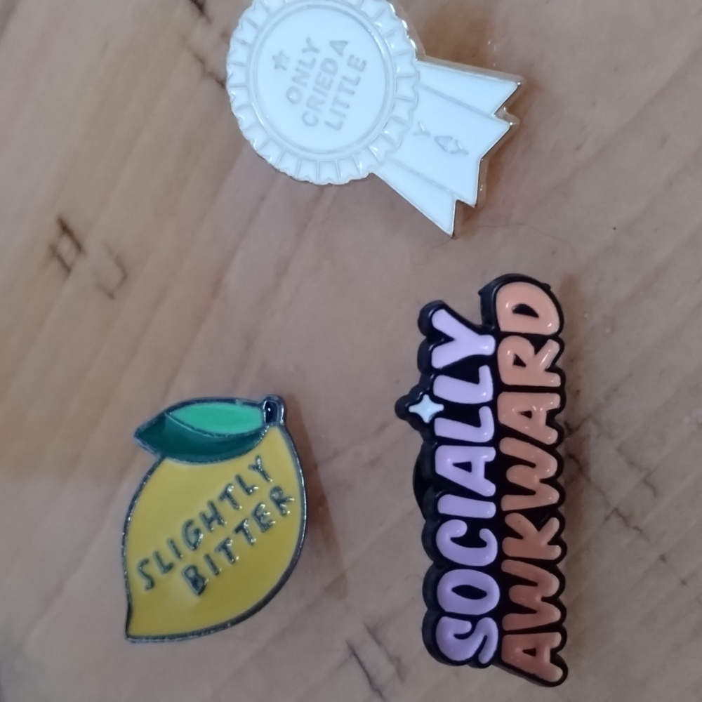 Bundle of 3 funny pins
